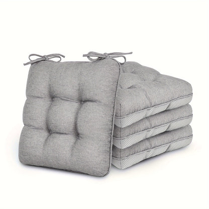 New Year 4/8pcs Memory Foam Chair Cushions, M L Size Available, Outdoor/Indoor Chair Pads for Dining Chairs 4/8 Pack, Seat Cushions for Kitchen, Dining Room, Office, Patio Chair