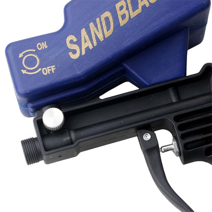90PSI Portable Sandblasting Tool, Air Consumption 7.0cfm, Sand Outlet Inner Diameter 6.5mm - Adjustable Gravity Spraying Tool For Rust Removal And Paint Removal, Requires Air Compressor To Operate