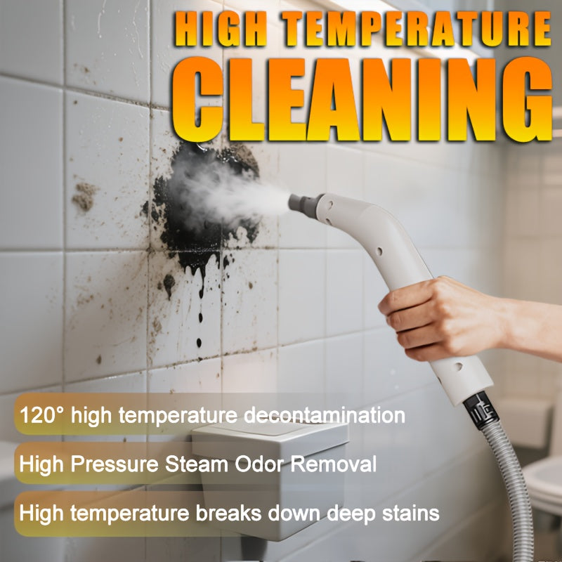 [Portable Steam Cleaner] 2.3Bar Steam Cleaner, 15 Seconds Heating, 750ML Water Reservoir, Portable Steam Cleaner With 9pcs Additions, Household Steam Cleaner For Dirt, Grease, Cement Grout, Tiles, Floors, Car, 1200W
