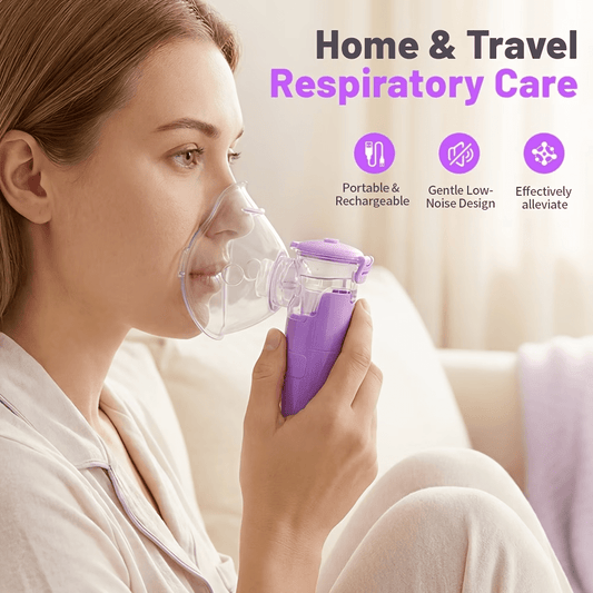Portable Nebulizer Handheld - 3 Modes & Auto-Cleaning, Quiet Mesh Nebulizer Machine for Asthma & Respiratory Relief, USB Rechargeable Inhaler for Adults & Kids, Home Office Travel Health Gift
