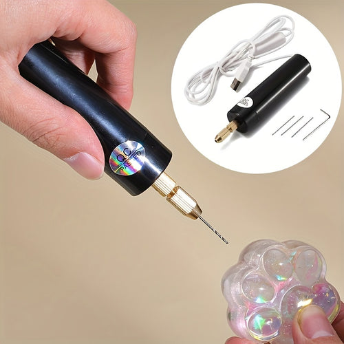 Mini Electric Drills Portable Handheld Micro USB Drill 5V for Jewelry Making Wood Craft for Metal Wood Jewelry Tools